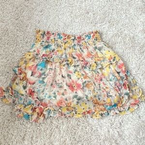 Urban Outfitters floral chiffon skirt